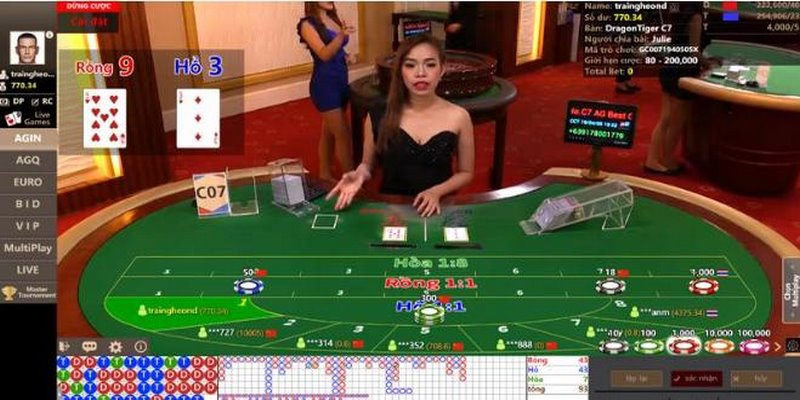 Quy trình chơi Rồng Hổ tại 888b casino online
